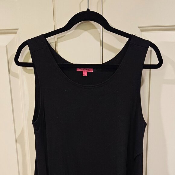 Max & Rina women's black sleeveless tunic - Picture 4 of 6